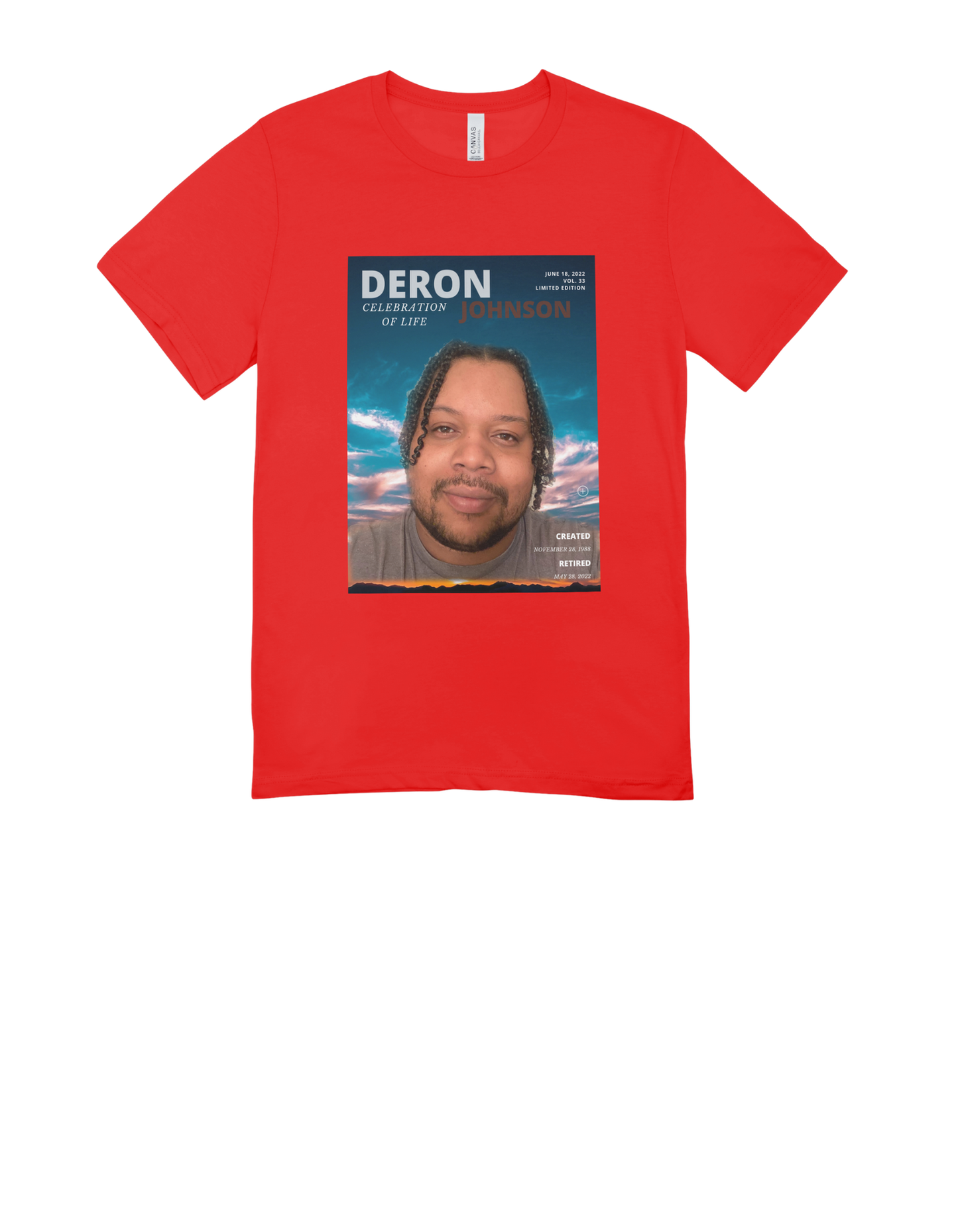 Deron's Memorial Shirt