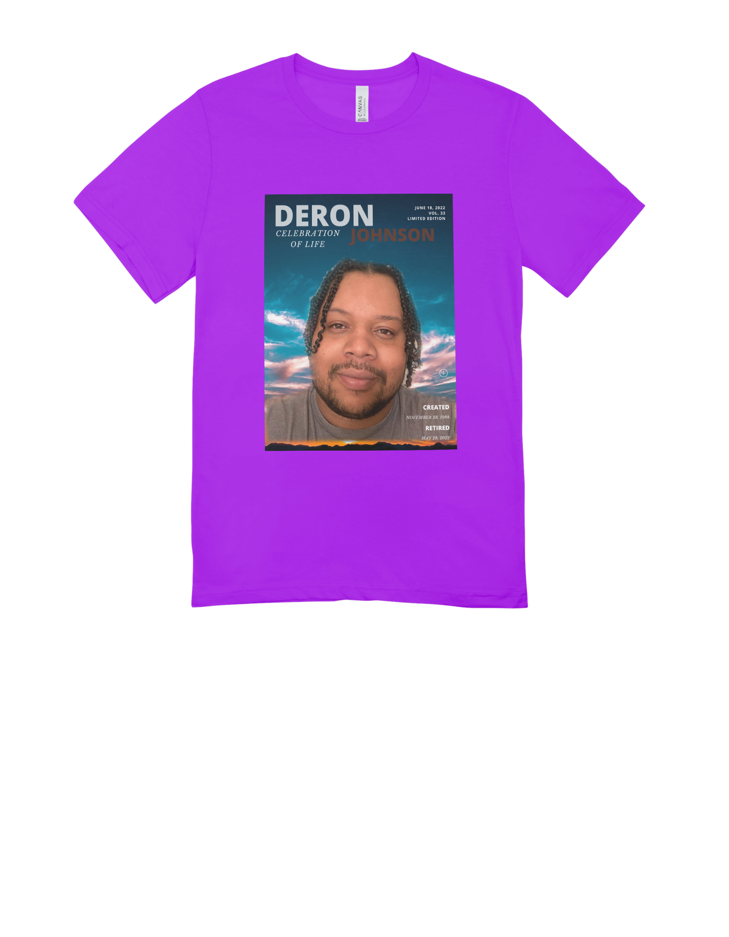 Deron's Memorial Shirt