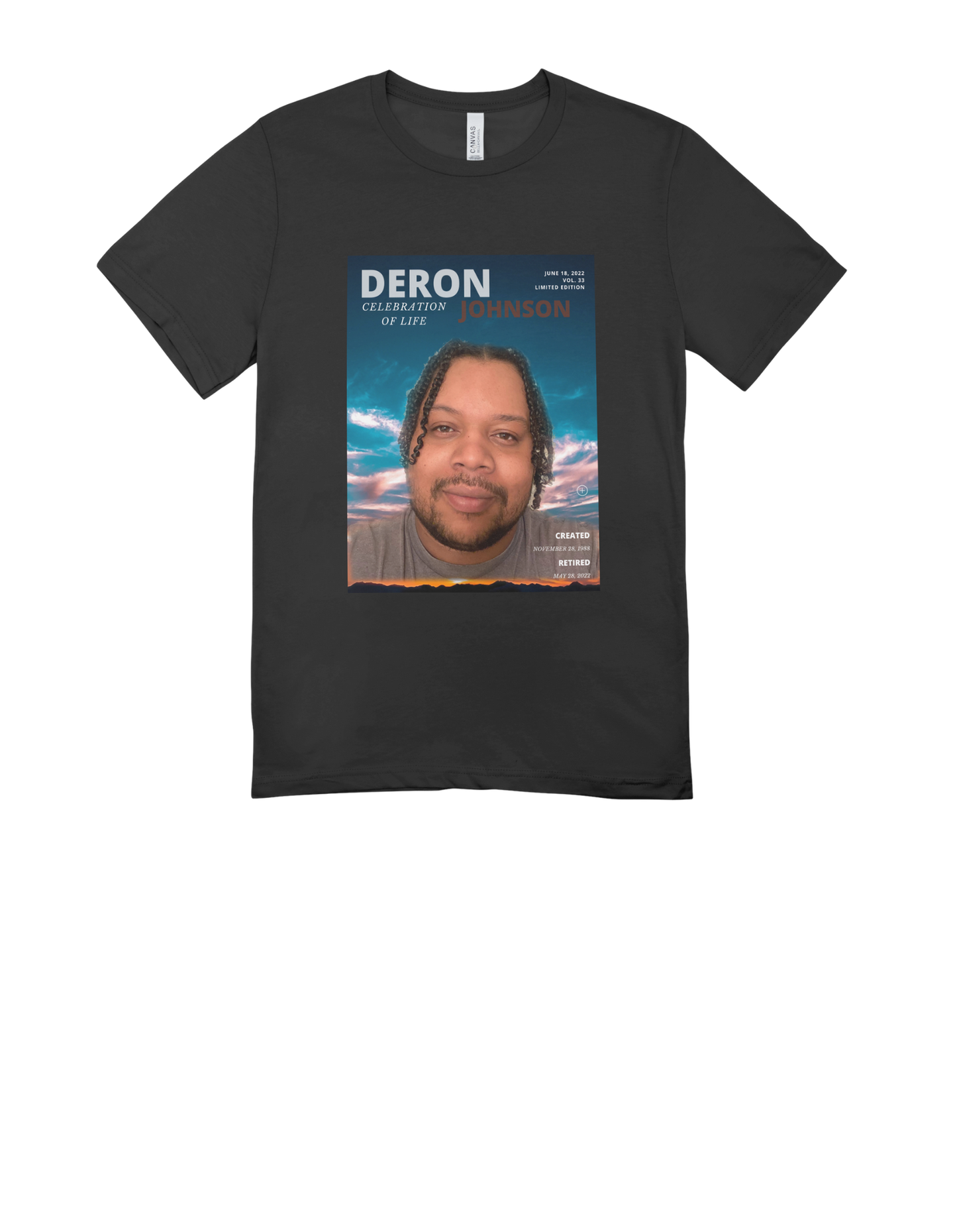 Deron's Memorial Shirt